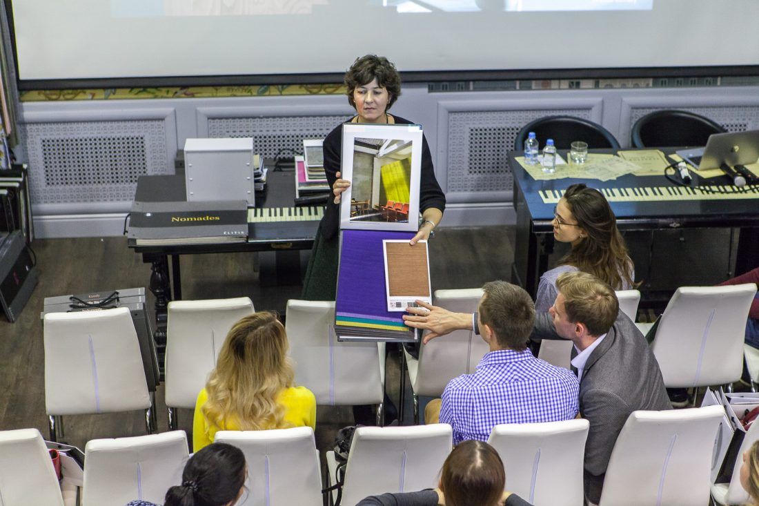 презентация французских обоев Elitis в Центре Дизайна Мануфактура 5 Ампир Декор