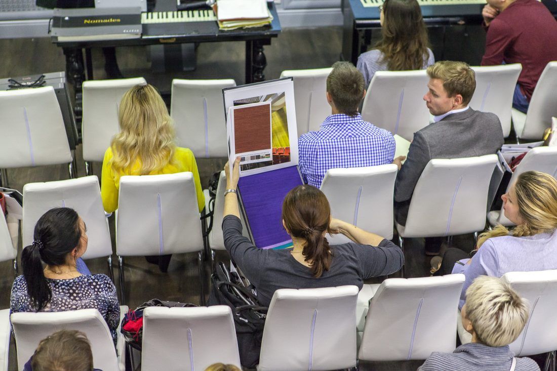 презентация французских обоев Elitis в Центре Дизайна Мануфактура 5 Ампир Декор