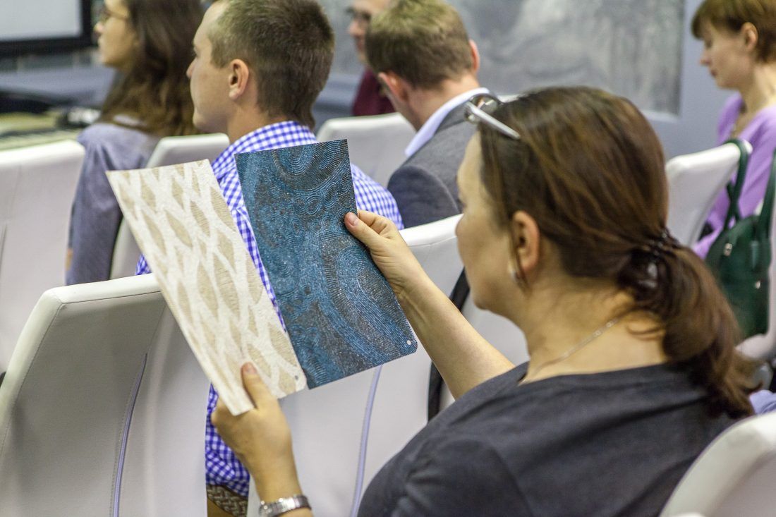 презентация французских обоев Elitis в Центре Дизайна Мануфактура 5 Ампир Декор