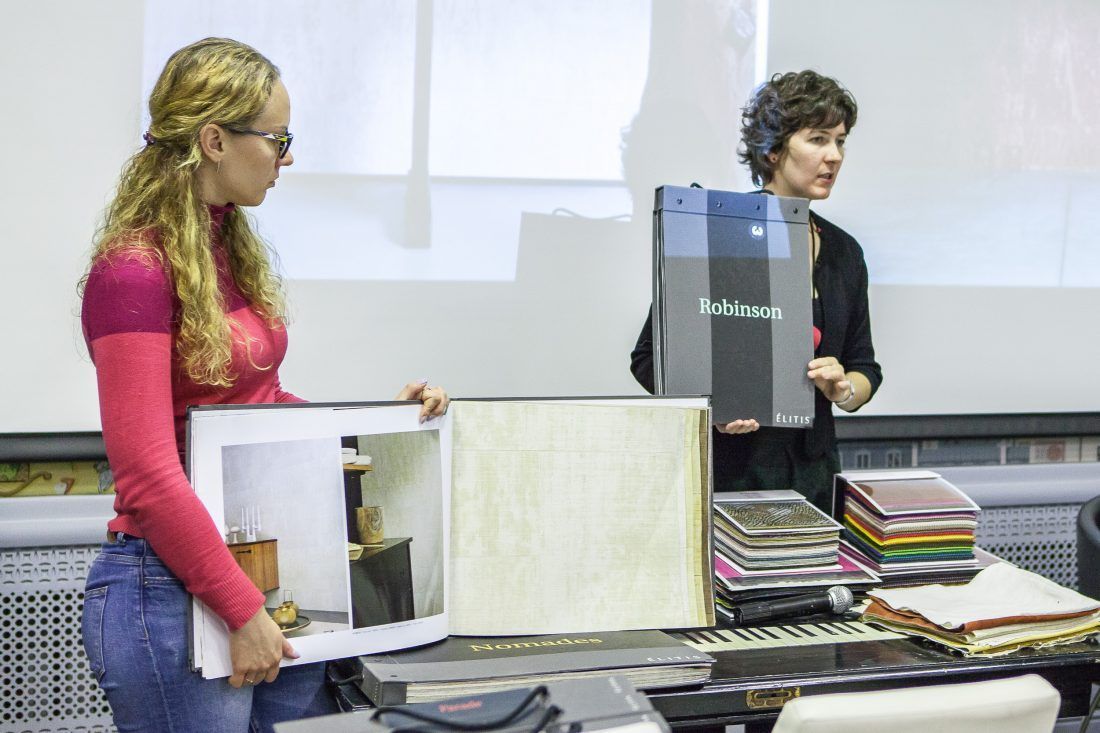 презентация французских обоев Elitis в Центре Дизайна Мануфактура 5 Ампир Декор