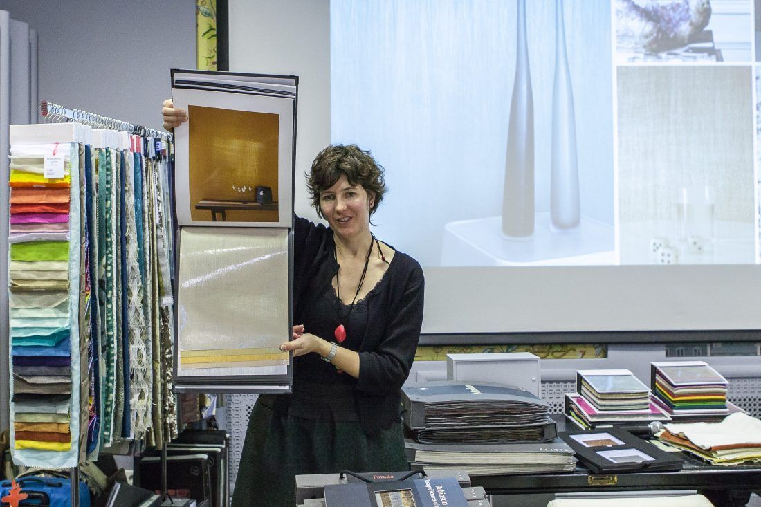 презентация французских обоев Elitis в Центре Дизайна Мануфактура 5 Ампир Декор