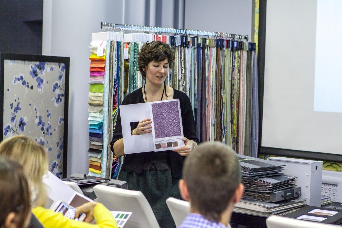 презентация французских обоев Elitis в Центре Дизайна Мануфактура 5 Ампир Декор