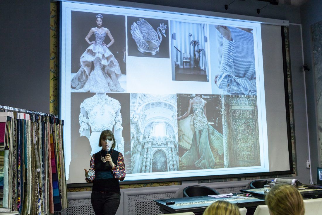 лекция Надежды Кузиной "Орнаменты в интерьере" в Центре Дизайна Мануфактура 5 Ампир Декор