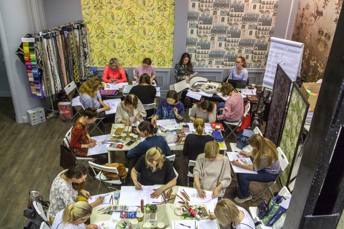 курс Елены Теплицкой «Мастерство работы с цветом» в Центре Дизайна Мануфактура 5 Ампир Декор