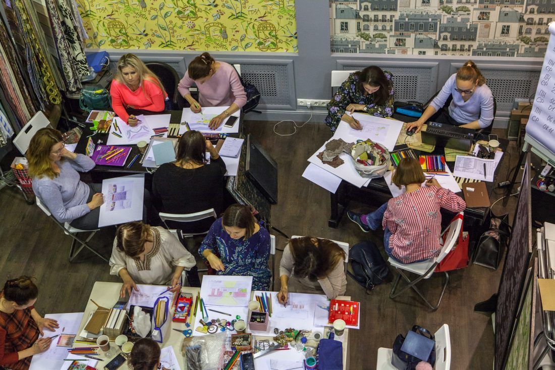 курс Елены Теплицкой «Мастерство работы с цветом» в Центре Дизайна Мануфактура 5 Ампир Декор