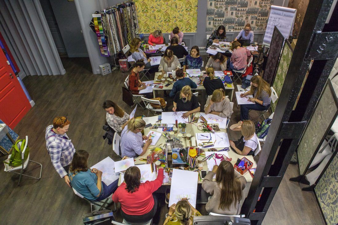 курс Елены Теплицкой «Мастерство работы с цветом» в Центре Дизайна Мануфактура 5 Ампир Декор