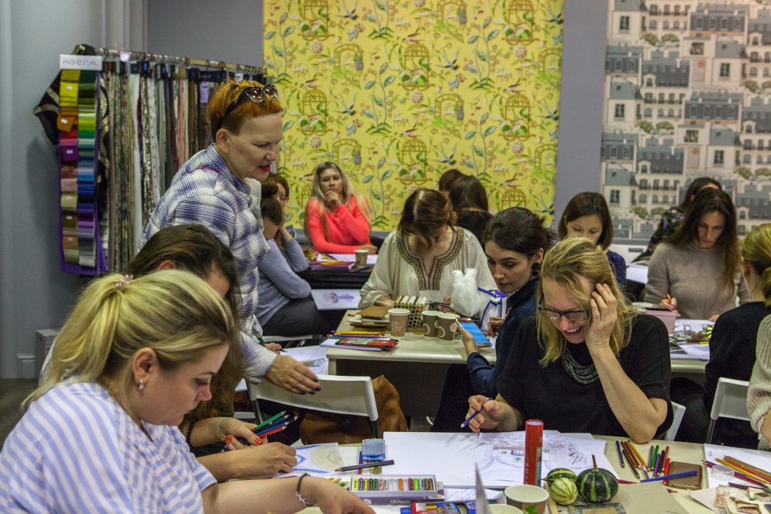 курс Елены Теплицкой «Мастерство работы с цветом» в Центре Дизайна Мануфактура 5 Ампир Декор