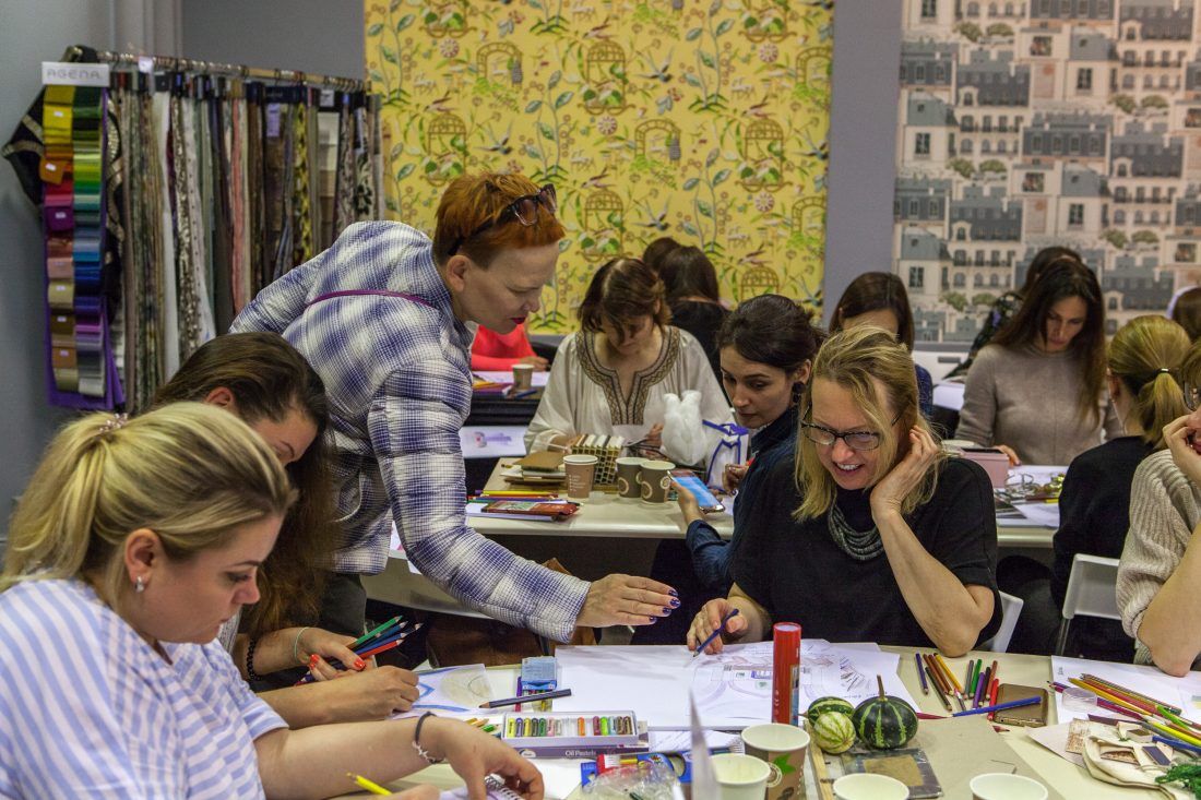 курс Елены Теплицкой «Мастерство работы с цветом» в Центре Дизайна Мануфактура 5 Ампир Декор