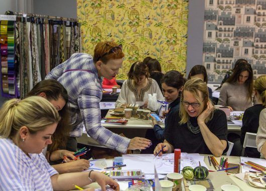 курс Елены Теплицкой «Мастерство работы с цветом» в Центре Дизайна Мануфактура 5 Ампир Декор