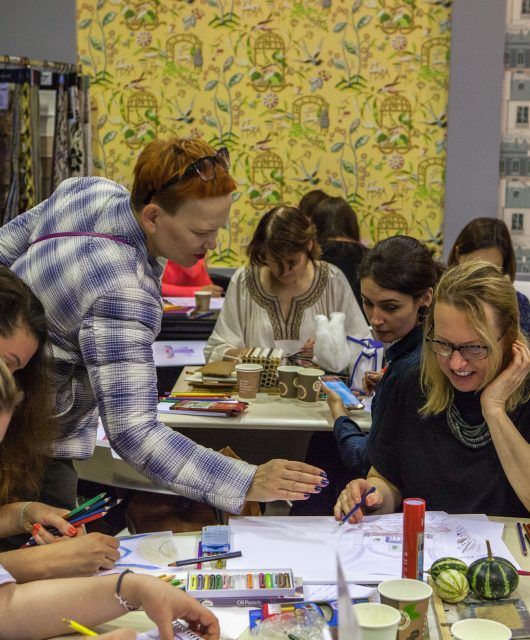 курс Елены Теплицкой «Мастерство работы с цветом» в Центре Дизайна Мануфактура 5 Ампир Декор