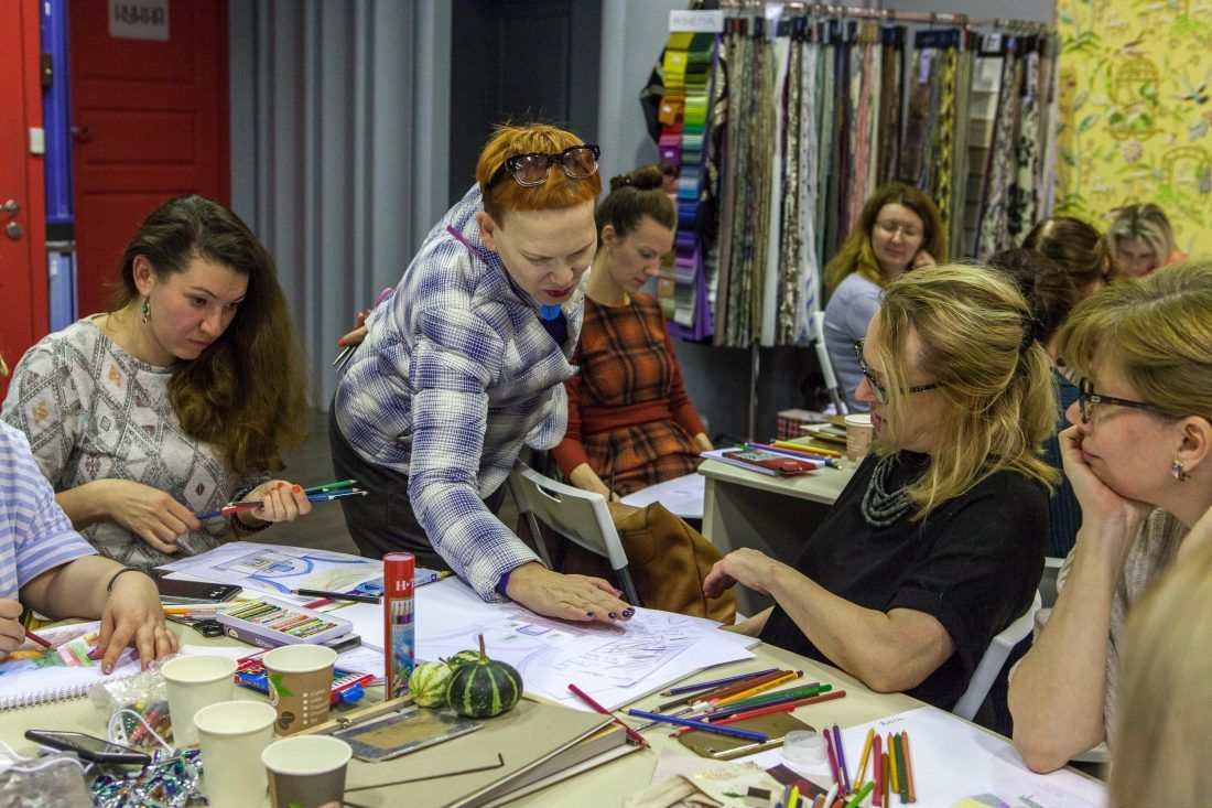 курс Елены Теплицкой «Мастерство работы с цветом» в Центре Дизайна Мануфактура 5 Ампир Декор