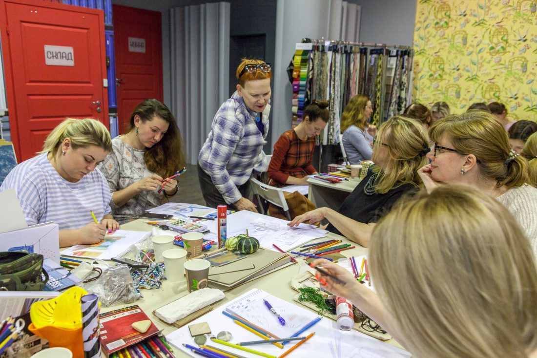 курс Елены Теплицкой «Мастерство работы с цветом» в Центре Дизайна Мануфактура 5 Ампир Декор