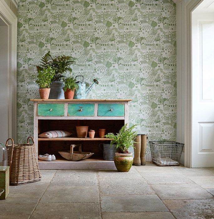 Обои из коллекции The Potting Room, бренд Sanderson