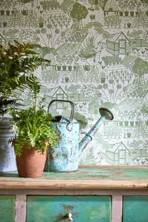 Зарисовки сельской жизни в исполнении дизайнеров Sanderson, коллекция The Potting Room