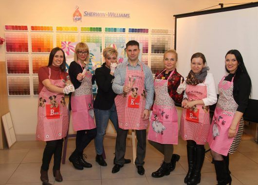 мастер-класс по краскам Sherwin-Williams в Ампир Декор Санкт-Петербург