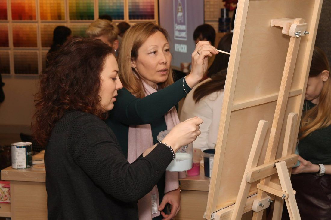 мастер-класс по краскам Sherwin-Williams в Ампир Декор Санкт-Петербург