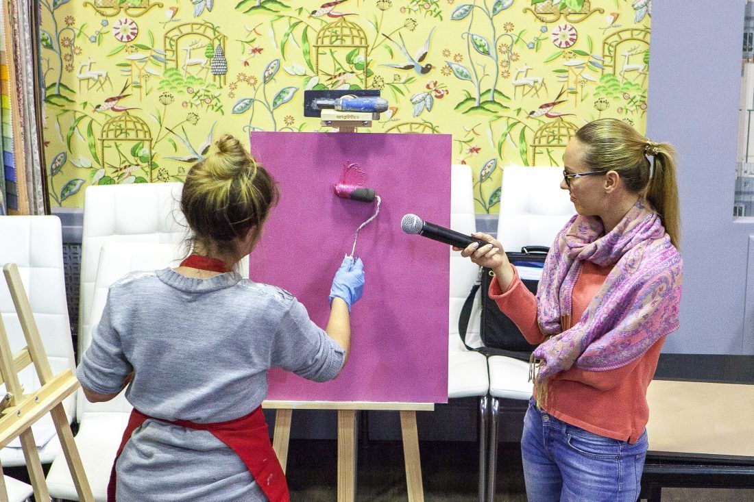 мастер-класс по работе с декоративными штукатурками Capadecor в Центре Дизайна Мануфактура 5 Ампир Декор