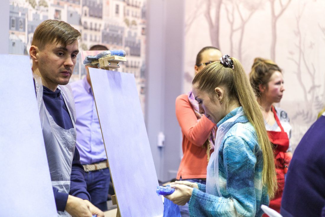 мастер-класс по работе с декоративными штукатурками Capadecor в Центре Дизайна Мануфактура 5 Ампир Декор