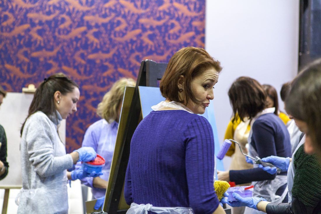 мастер-класс по работе с декоративными штукатурками Capadecor в Центре Дизайна Мануфактура 5 Ампир Декор