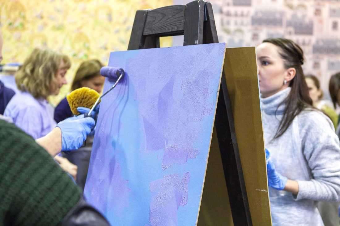 мастер-класс по работе с декоративными штукатурками Capadecor в Центре Дизайна Мануфактура 5 Ампир Декор