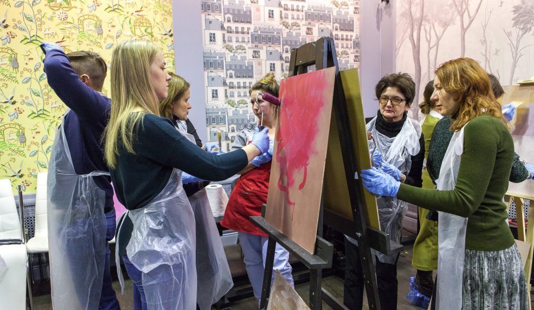 мастер-класс по работе с декоративными штукатурками Capadecor в Центре Дизайна Мануфактура 5 Ампир Декор