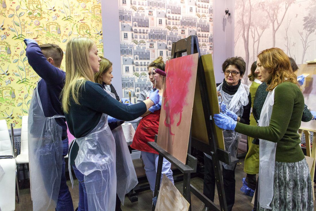 мастер-класс по работе с декоративными штукатурками Capadecor в Центре Дизайна Мануфактура 5 Ампир Декор