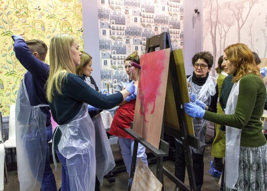 мастер-класс по работе с декоративными штукатурками Capadecor в Центре Дизайна Мануфактура 5 Ампир Декор