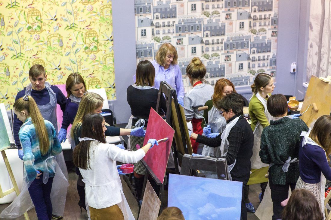 мастер-класс по работе с декоративными штукатурками Capadecor в Центре Дизайна Мануфактура 5 Ампир Декор