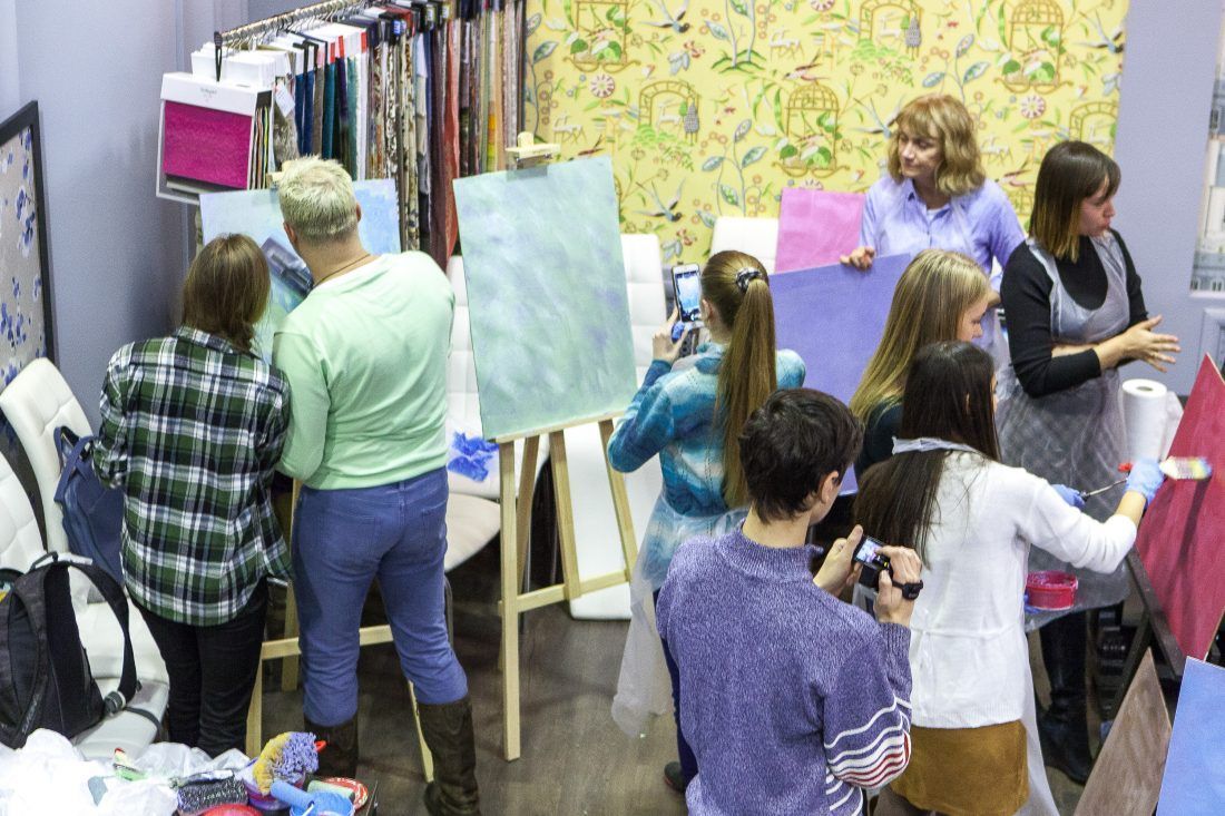 мастер-класс по работе с декоративными штукатурками Capadecor в Центре Дизайна Мануфактура 5 Ампир Декор