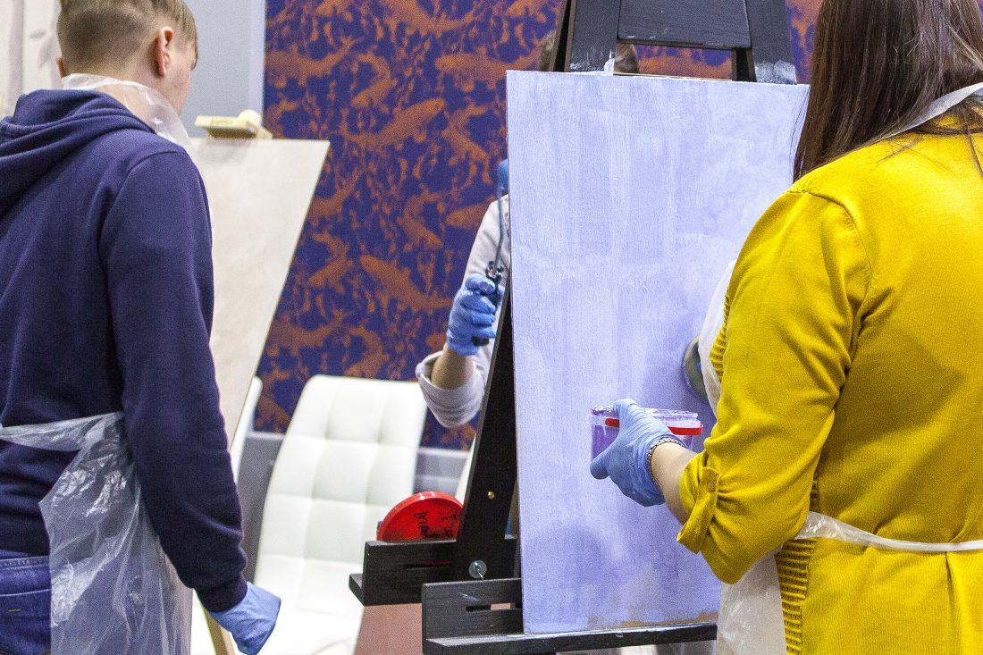 мастер-класс по работе с декоративными штукатурками Capadecor в Центре Дизайна Мануфактура 5 Ампир Декор