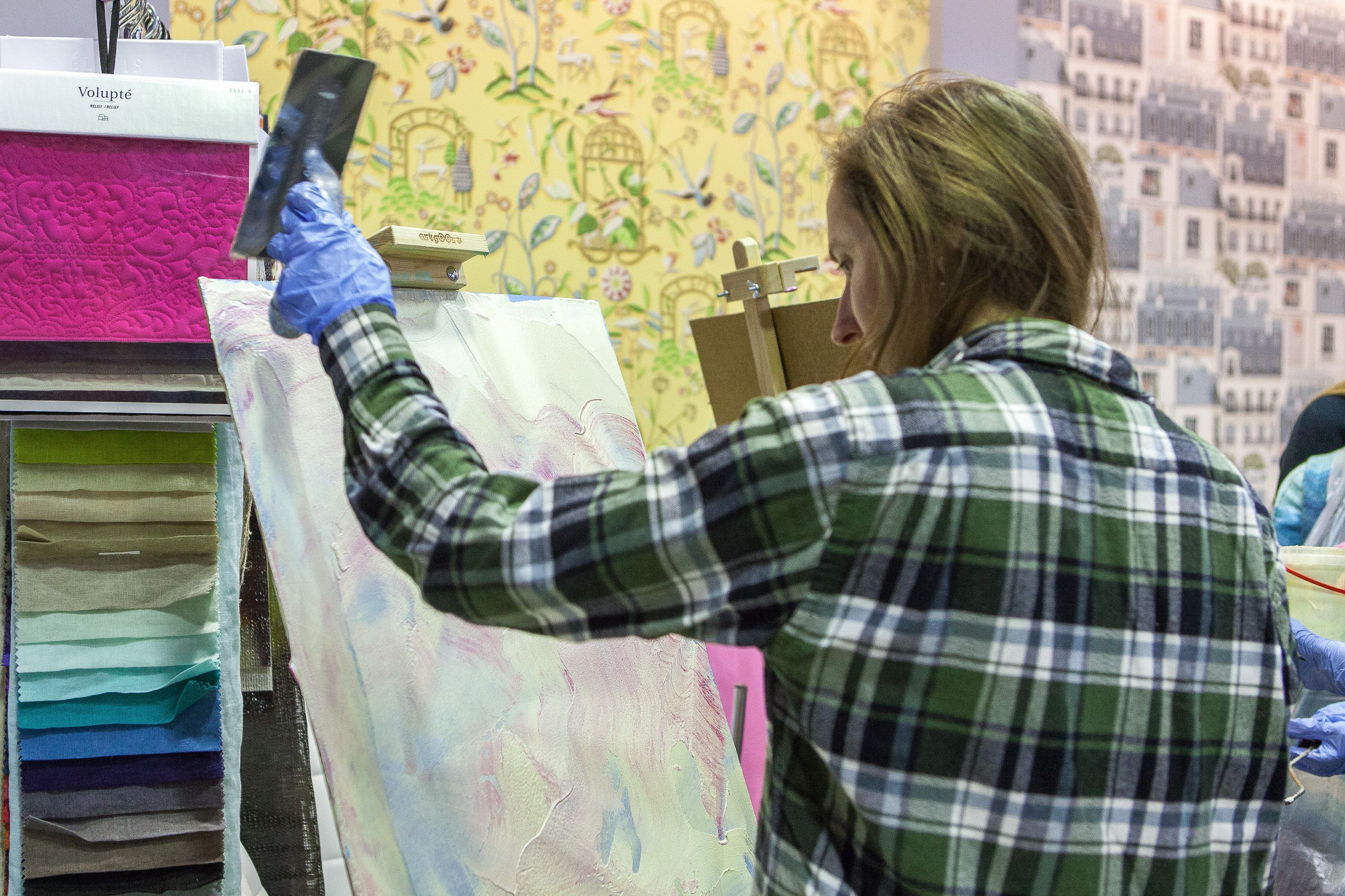 мастер-класс по работе с декоративными штукатурками Capadecor в Центре Дизайна Мануфактура 5 Ампир Декор