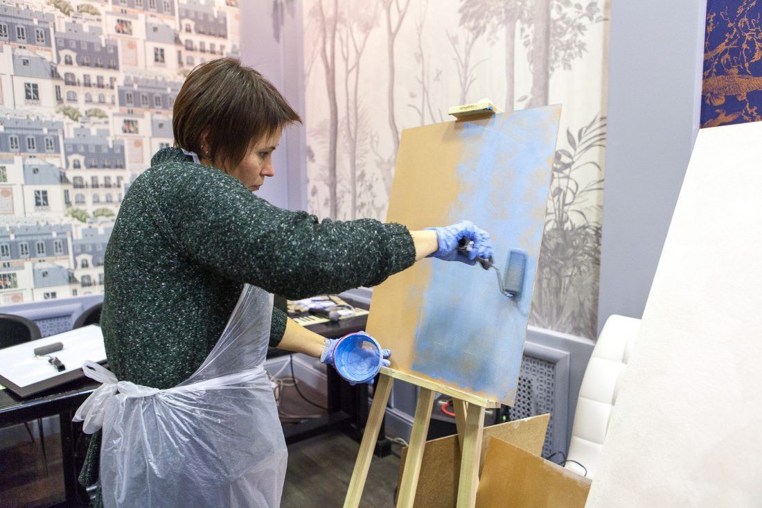 мастер-класс по работе с декоративными штукатурками Capadecor в Центре Дизайна Мануфактура 5 Ампир Декор