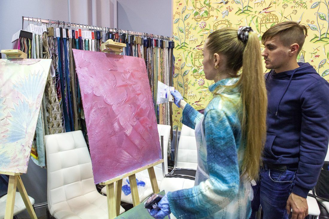 мастер-класс по работе с декоративными штукатурками Capadecor в Центре Дизайна Мануфактура 5 Ампир Декор