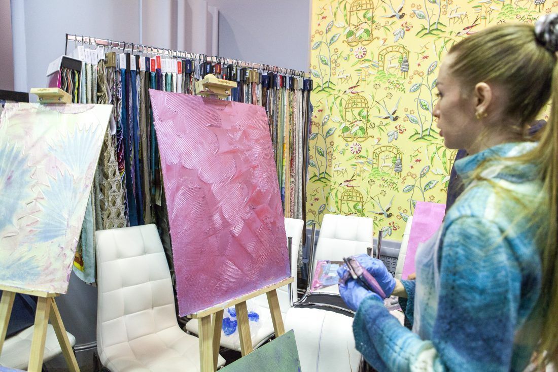 мастер-класс по работе с декоративными штукатурками Capadecor в Центре Дизайна Мануфактура 5 Ампир Декор