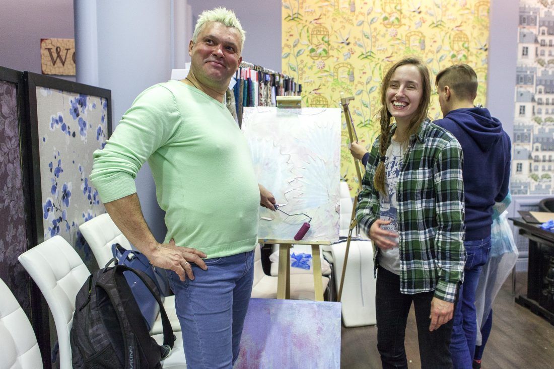 мастер-класс по работе с декоративными штукатурками Capadecor в Центре Дизайна Мануфактура 5 Ампир Декор