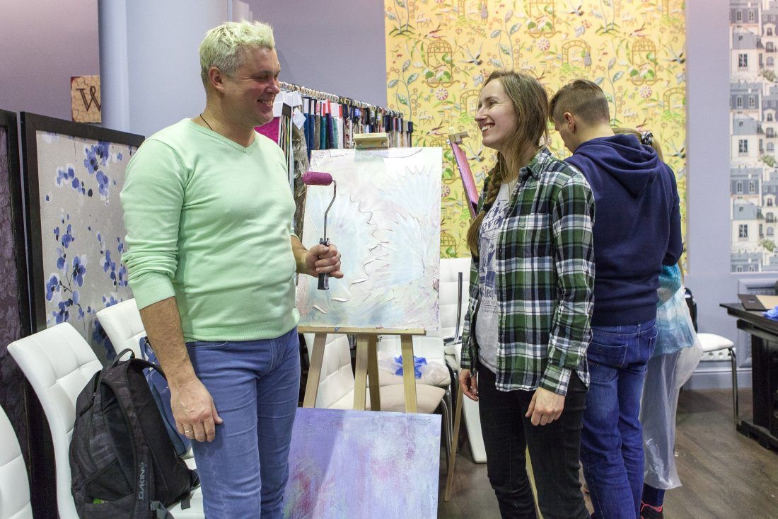 мастер-класс по работе с декоративными штукатурками Capadecor в Центре Дизайна Мануфактура 5 Ампир Декор