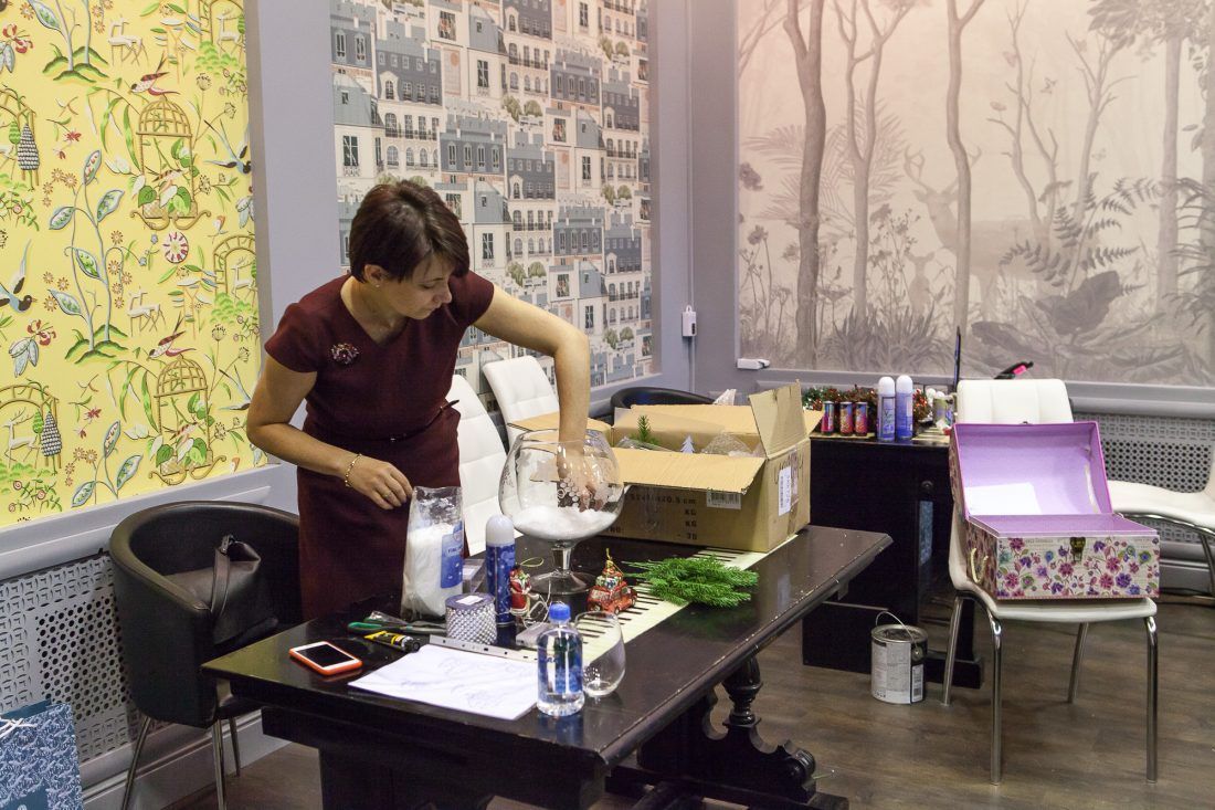 предновогодняя вечеринка в Центре Дизайна Мануфактура 5 Ампир Декор