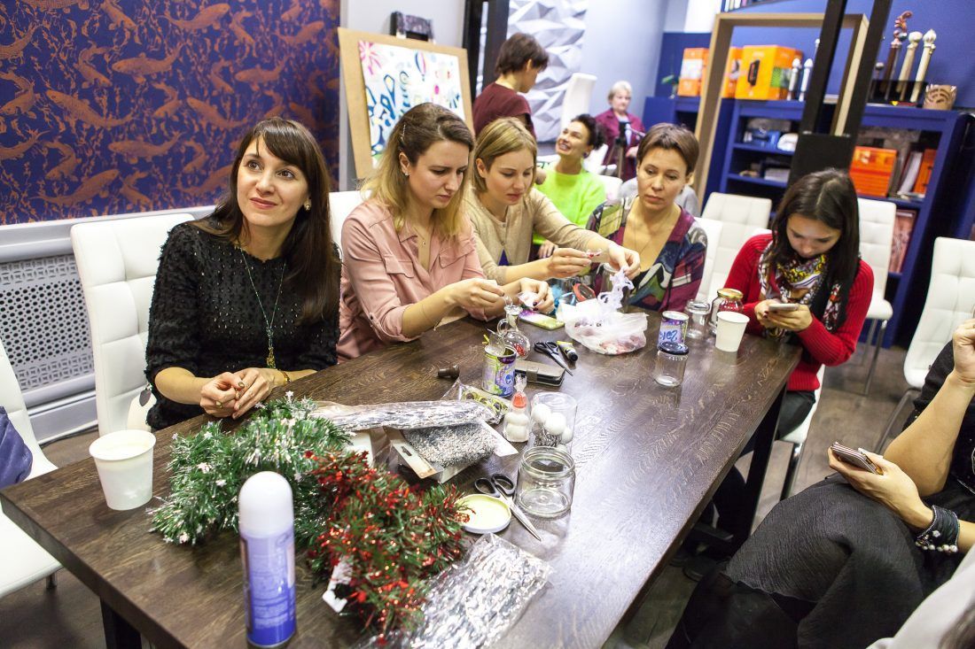 предновогодняя вечеринка в Центре Дизайна Мануфактура 5 Ампир Декор