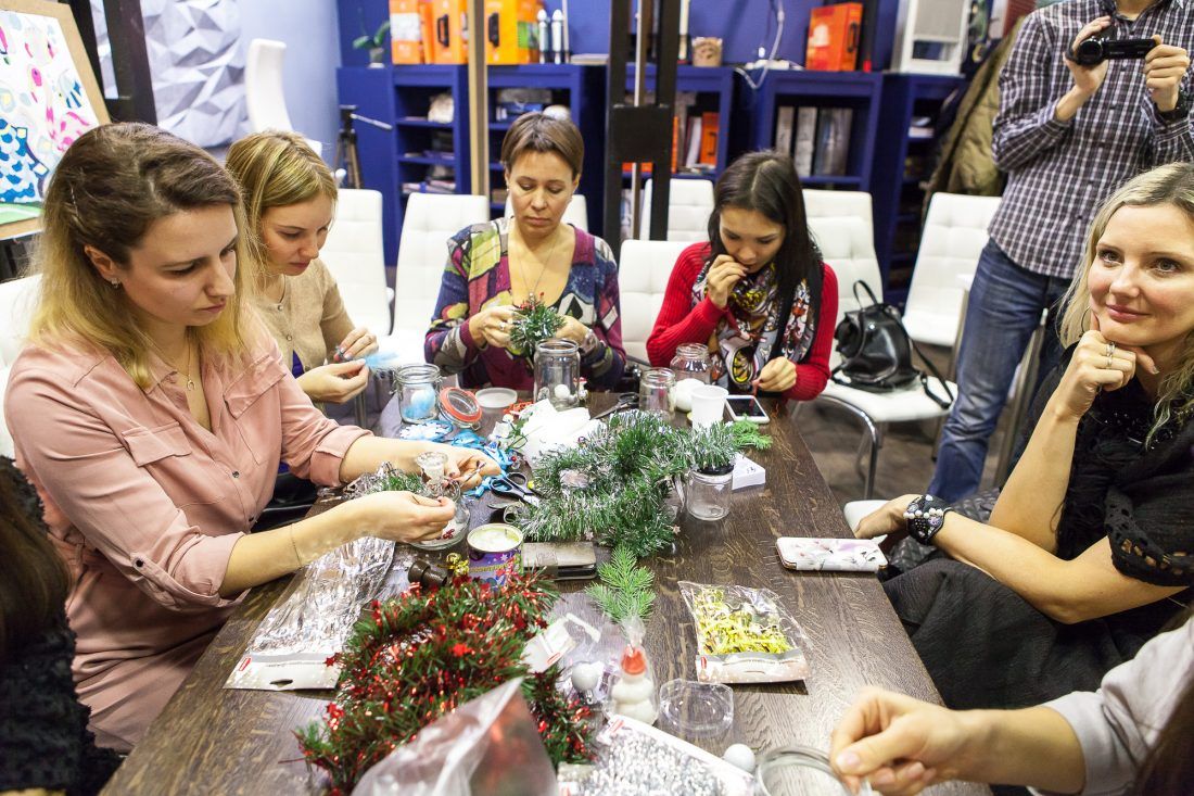 предновогодняя вечеринка в Центре Дизайна Мануфактура 5 Ампир Декор