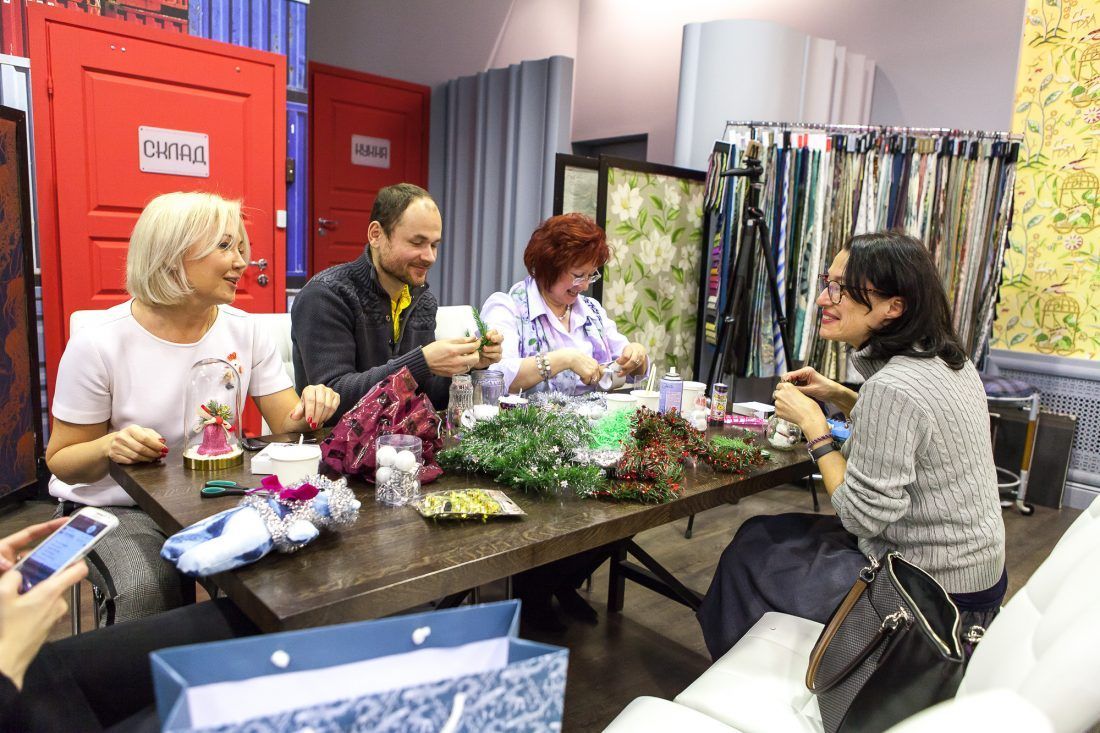 предновогодняя вечеринка в Центре Дизайна Мануфактура 5 Ампир Декор