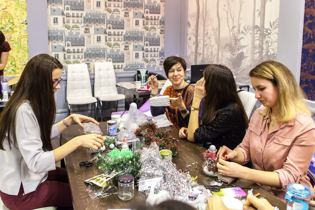 предновогодняя вечеринка в Центре Дизайна Мануфактура 5 Ампир Декор