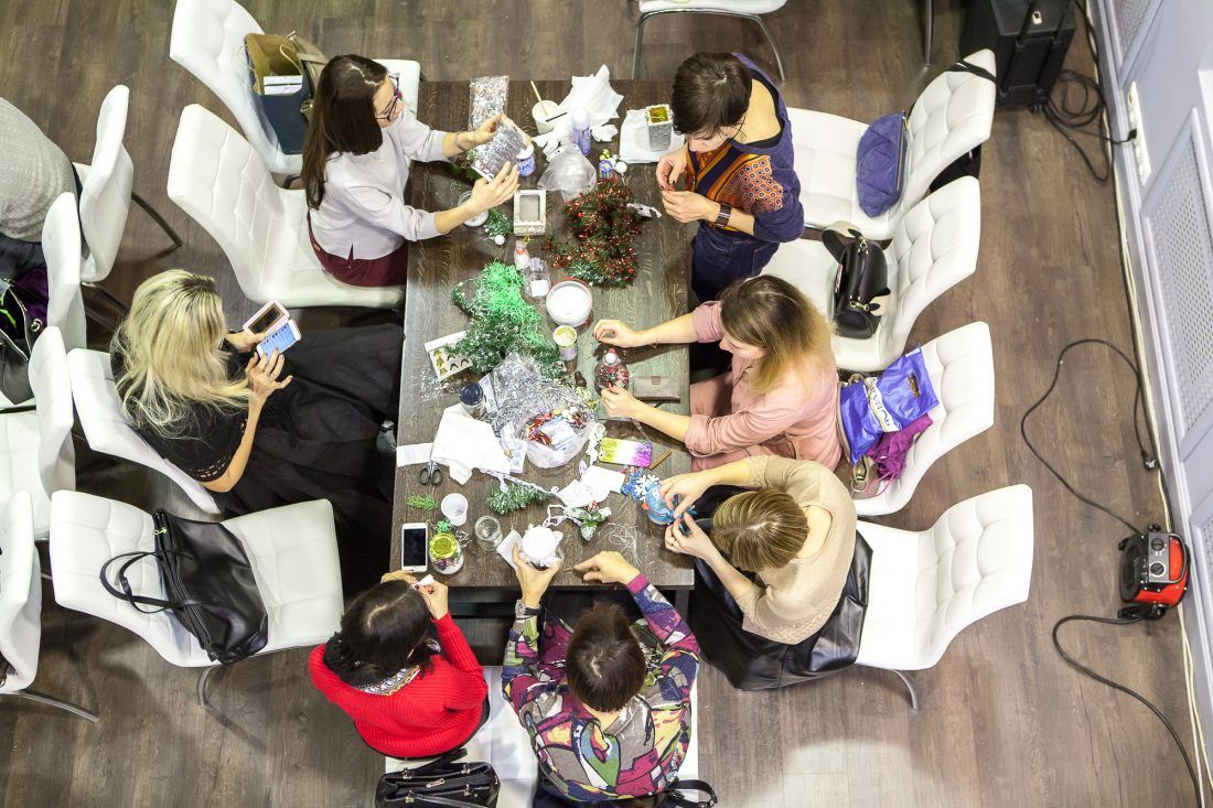 предновогодняя вечеринка в Центре Дизайна Мануфактура 5 Ампир Декор