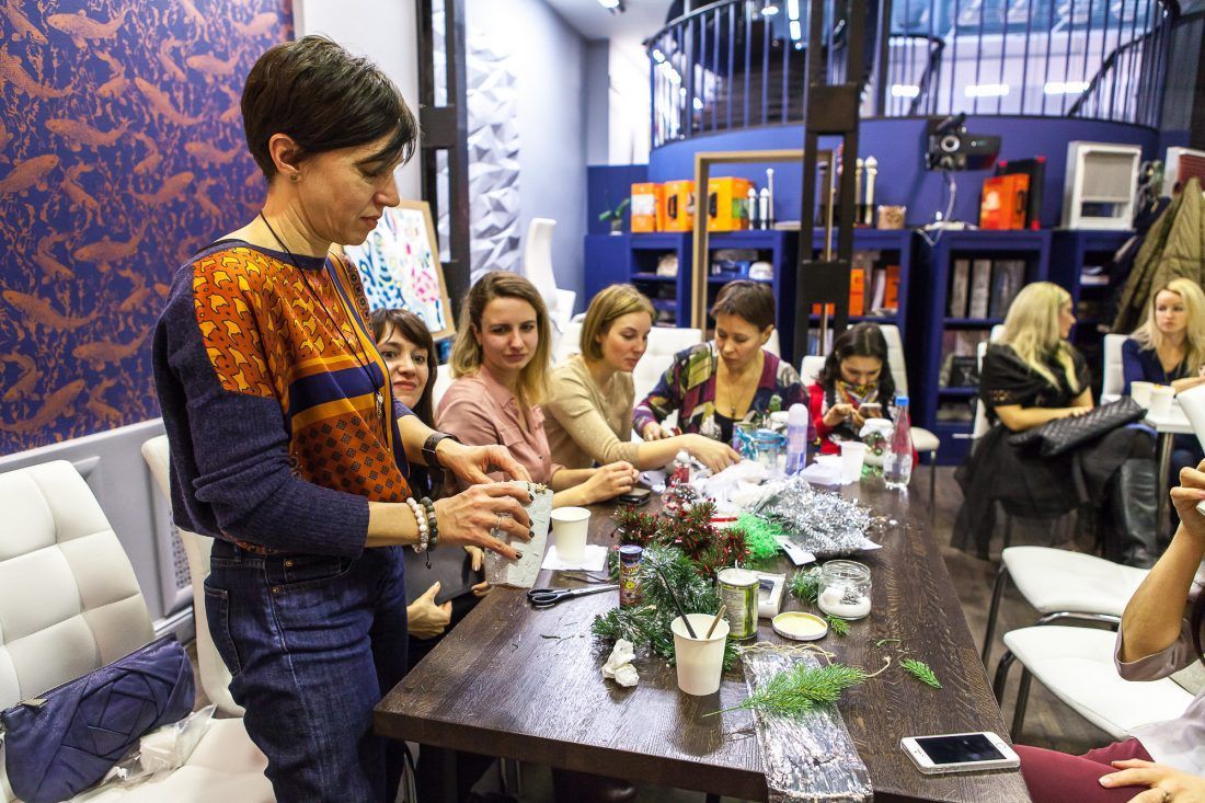 предновогодняя вечеринка в Центре Дизайна Мануфактура 5 Ампир Декор