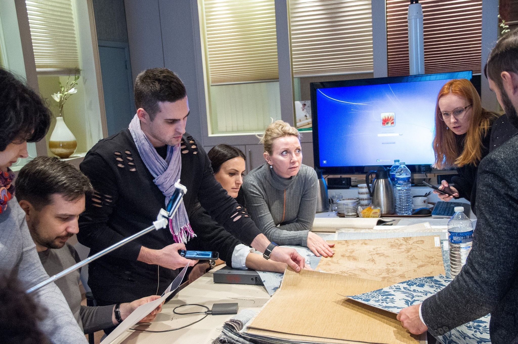 репортаж Ампир Декор с фабрики текстильных обоев Calcutta