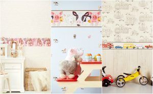 Варианты бордюров из коллекции Hits for Kids от Eijffinger