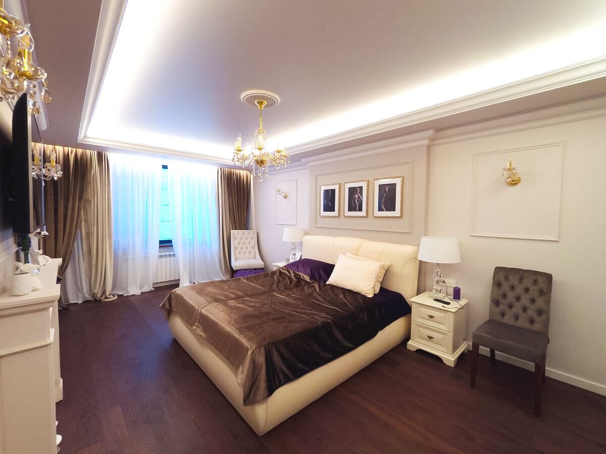 спальня, дизайнер проекта Марина Кудрявцева