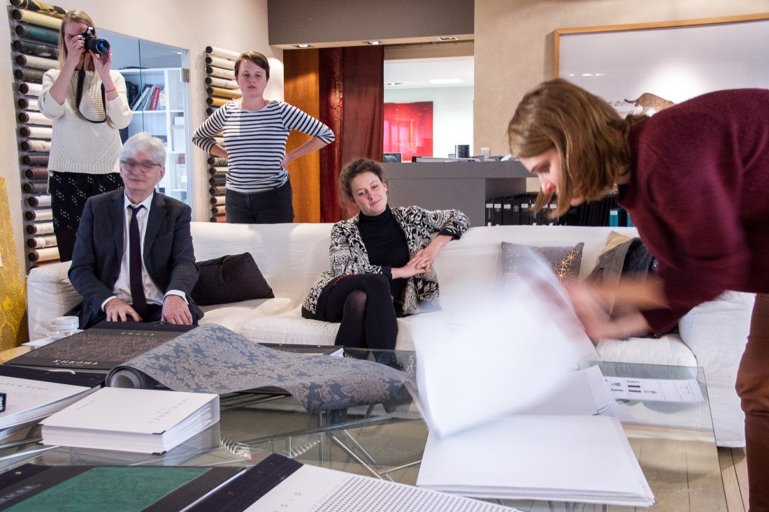 победители конкурса "Обои в современном интерьере" на фабрике Masureel