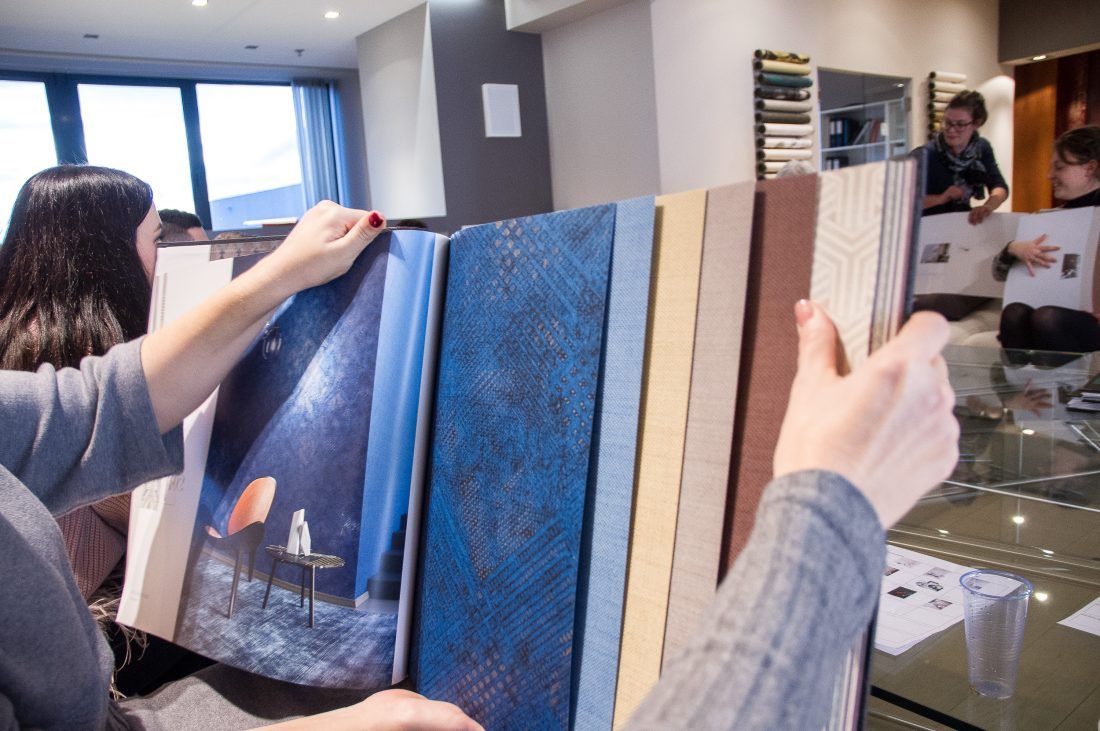 победители конкурса "Обои в современном интерьере" на фабрике Masureel