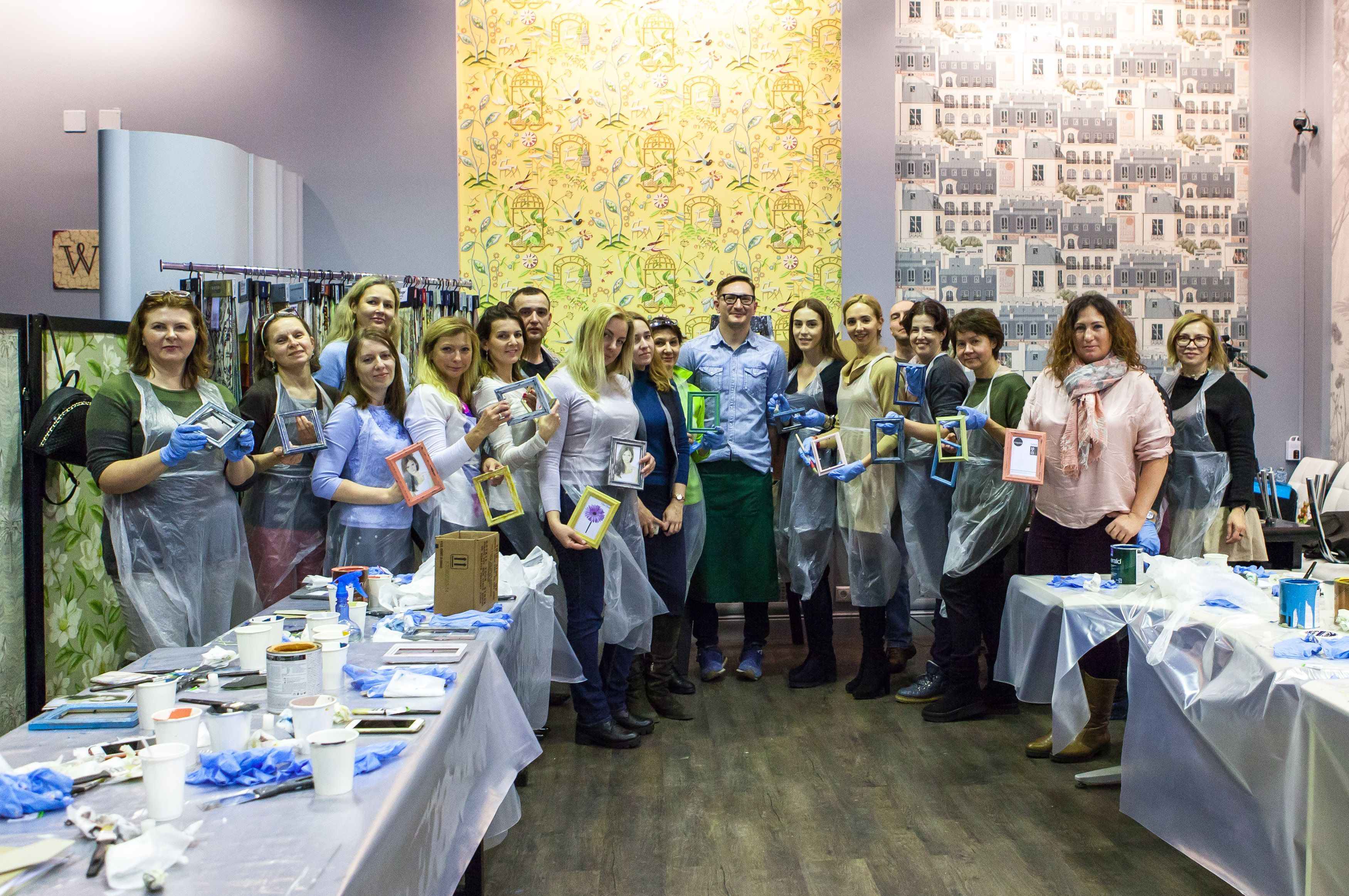 мастер-класс Александра Мершиева и краски Sherwin-Williams в Центре Дизайна Мануфактура 5 Ампир Декор