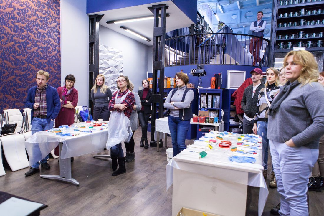 мастер-класс Sherwin-Williams по декорированию лепнины в Центре Дизайна Мануфактура 5 Ампир Декор